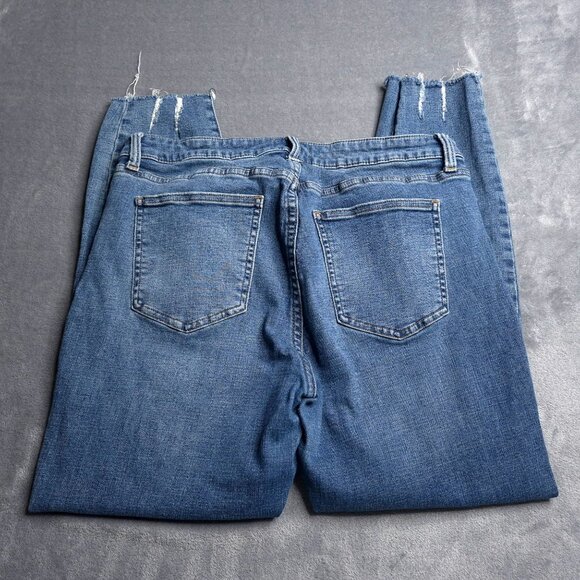 Pistola Womens Distressed Skinny Jeans 31 Medium Wash Mid Rise Holes Stretch - Picture 2 of 9